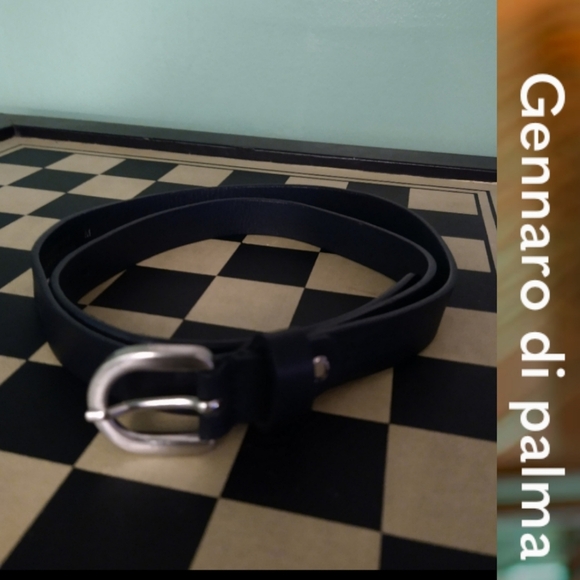 size M Black Belt Gennaro Di Palma Genuine Leather - Picture 16 of 16